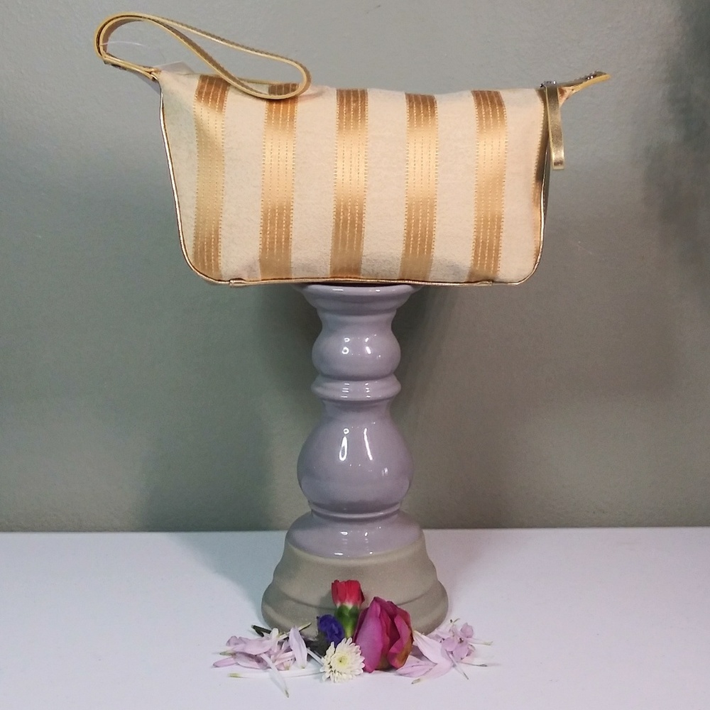 Gold Wristlet or Make Up Bag